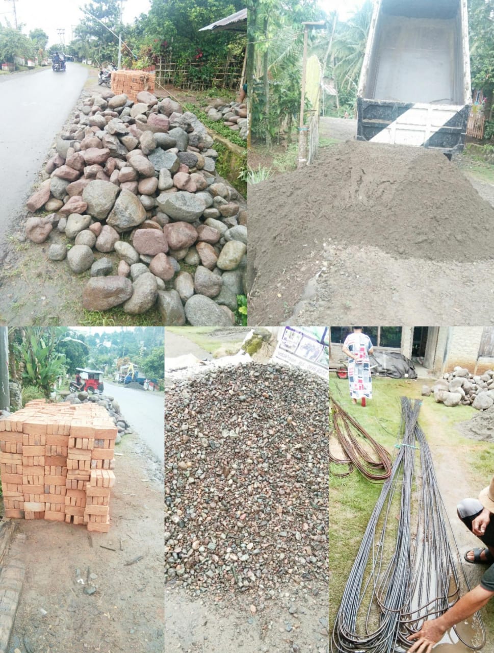 Foto; Bahan Material Pembangunan BSPS Program Aspirasi H2M