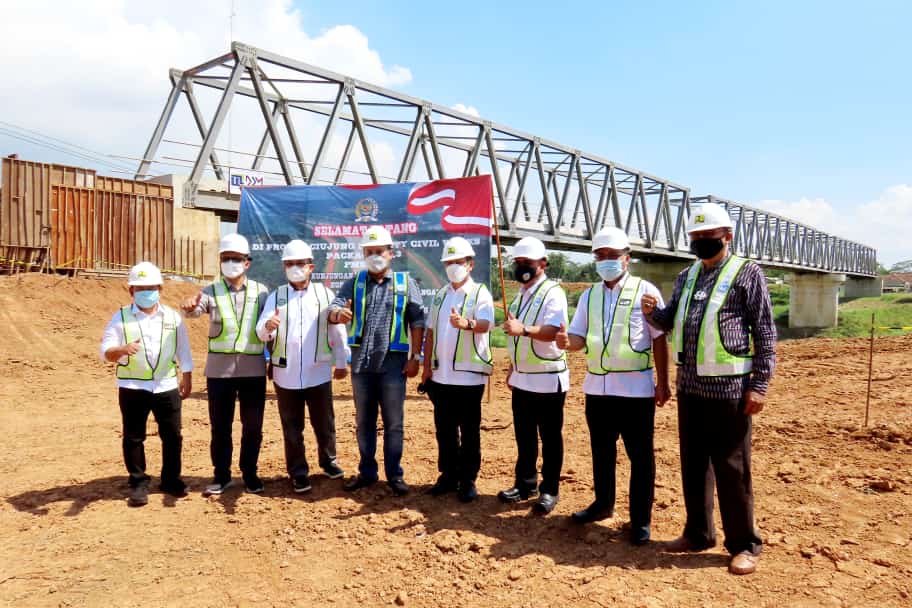 Kunjungan Komisi V DPRI Pada Pekerjaan Pembangunan Penanggulangan Banjir Sungai Ciujung Kabupaten Serang