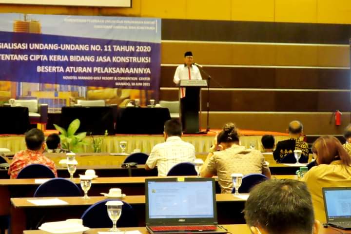 H2M saat menjadi Pembicara Kehormatan atau Keynote Speaker Dalam Sosialisasi UU Cipta Kerja