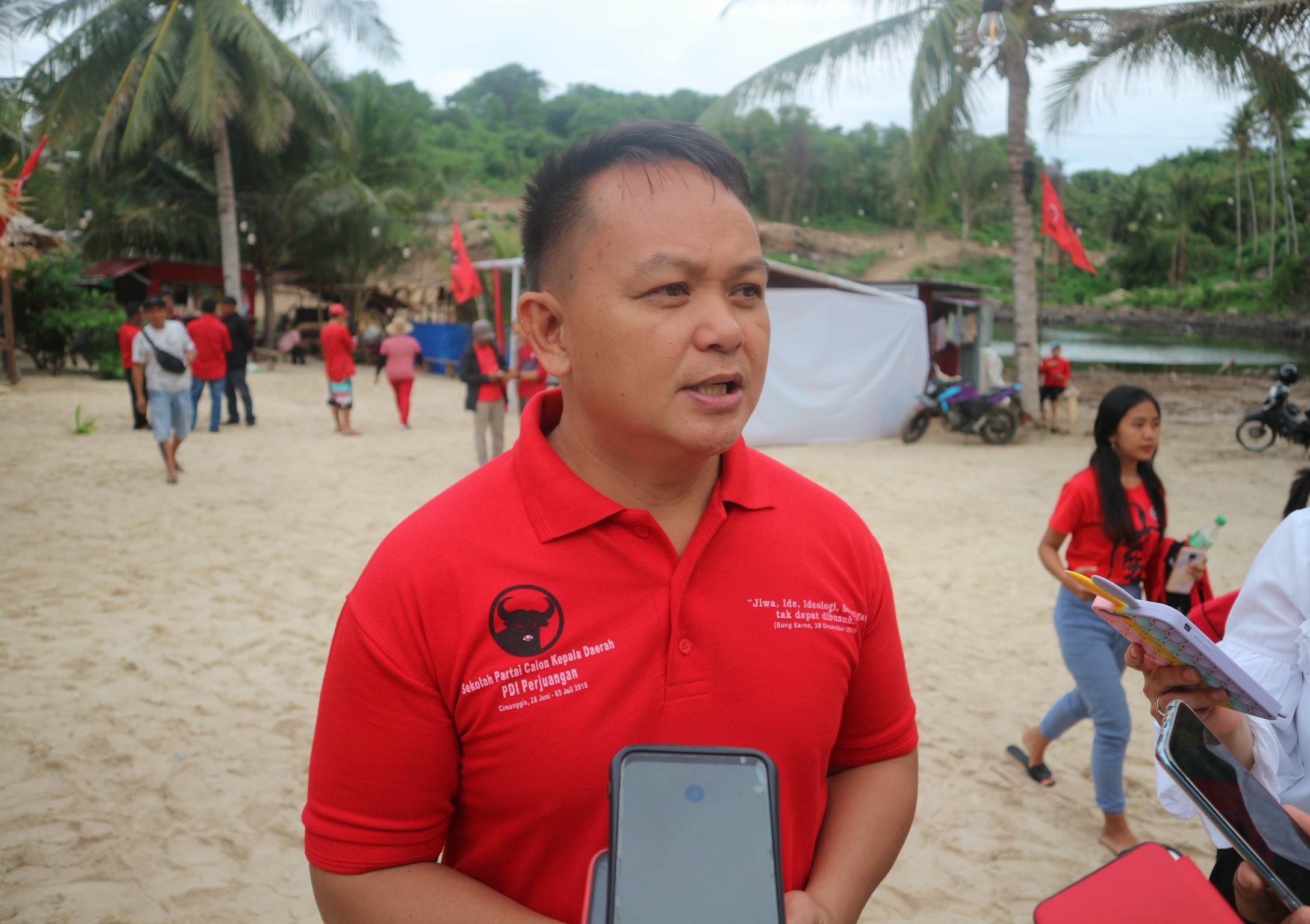 Meidy Lensun ST, Ketua DPC PDIP Boltim.