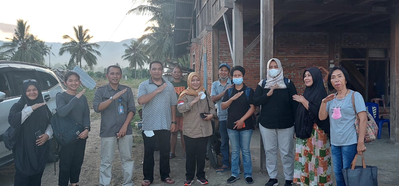 Tim Dirjen Pangan Kementrian Pertanian RI saat berkunjung di Boltim.
