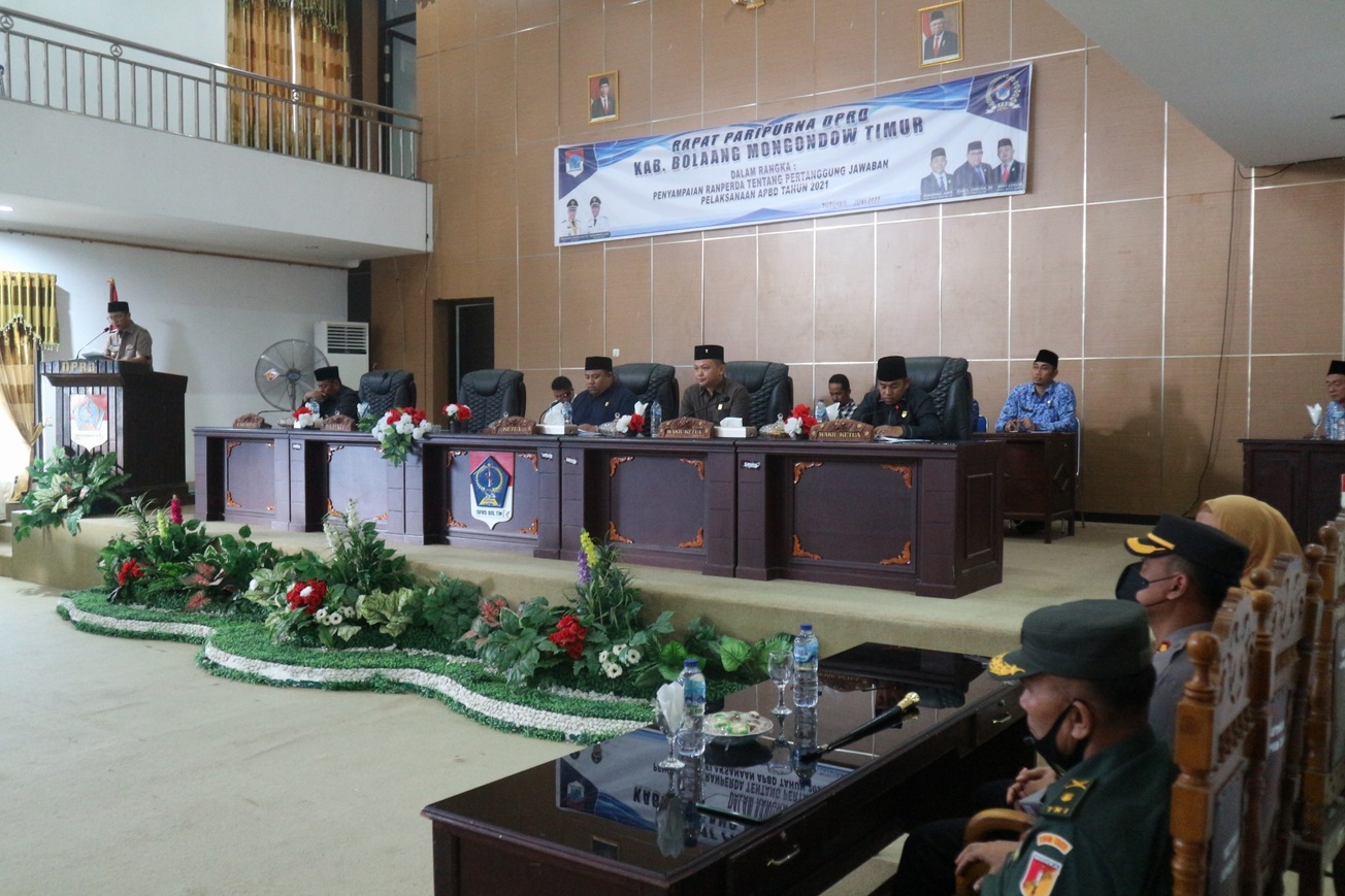 Paripurna DPRD Boltim, Senin (20/06/2022)