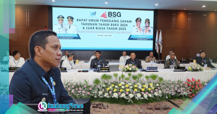 RUPS BSG 2025 Walikota Kotamobagu, dr. Wenny Gaib, SpM, mengahadiri RUPS Bank BSG Tahun 2025.