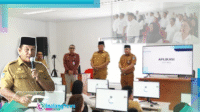 Wabup Deddy Abdul Hamid saa pelaksanaan Ujian Dinas dan Ujian Kenaikan Pangkat ASN Bolsel 2025.