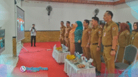 HariKaritini Peringatan daring Hari Kartini ke-61, pemerintah di aula rumah dinas walikota kotamobagu.