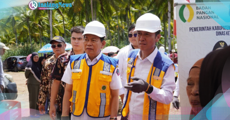 acara peresmian groundbreaking dak ppkt di kabupaten bolsel oleh wakil gubernur sulut victor bersama bupati iskandar dan wakil bupati deddy.