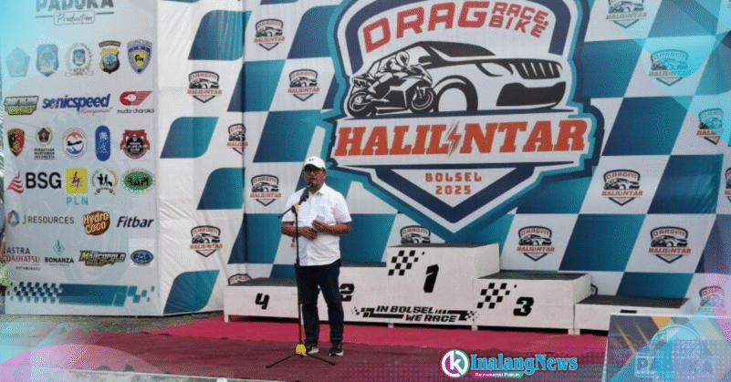 DPRD Bolsel hadir pentutupan halilintar drag and race bolsel 2025.