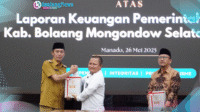Penyerahan Opini WTP ke-11 Bolsel oleh BPK-RI Perwakilan Sulut.