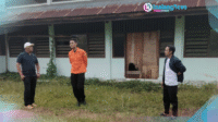 BASARNAS Sekertaris Komisi II DPRD Kotamobagu Deddy S.Pontoan, meninjau Gedung Darmawanita yang akan digunakan Basarnas Sulut.