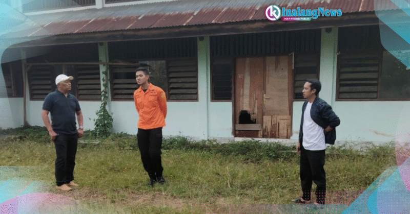 Sekertaris Komisi II DPRD Kotamobagu Deddy S.Pontoan, meninjau Gedung Darmawanita yang akan digunakan Basarnas Sulut.