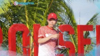 Bupati Bolsel H. Iskandar Kamaru, dalam acara seremoni pembukaan Bhayangkara Ideal Fest 2025.
