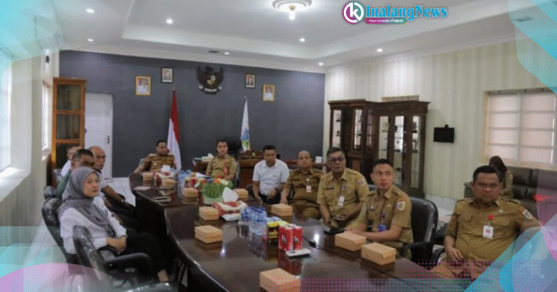 Walikota Weny Gaib dan jajaran mengikuti rakor bersama Kemendagri dalam rangka pengendalian inflasi.