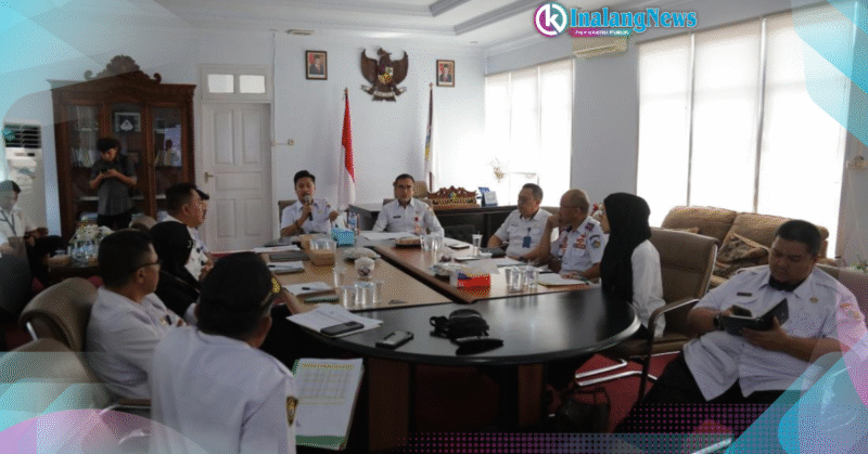 Rapat Evaluasi Pendapatan Asli Daerah (PAD) Kotamobagu yang di pimpin langusng Wakil Walikota Rendy Virgiawan Mangkat.