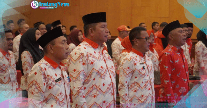 Wabup Deddy saat menhadiri sekaligus menutup Bimtek Peningkatan Kapasitas sangadi dan Perangkat Desa Bolsel.