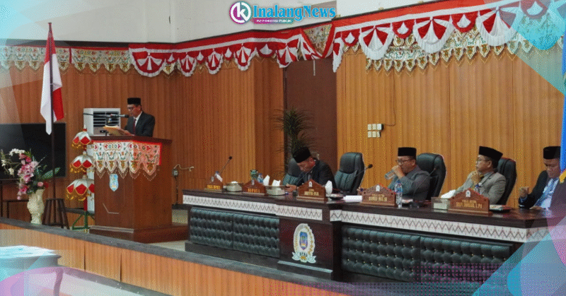 Paripurna Dua Ranperda Bolsel Bupati Iskandar Kamaru dalam paripurna DPRD pembicaraan tingkat ii penandatanaganan nota kesepakatan ranperda kupa-ppas 2025 dan rpjmd 2025-2029 Bolsel