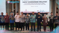 RAKORTPAKD Bupati Bolsel saat mengikuti Rakor TPAKD Pemprov Sulut dan Pemprov Gorontalo.