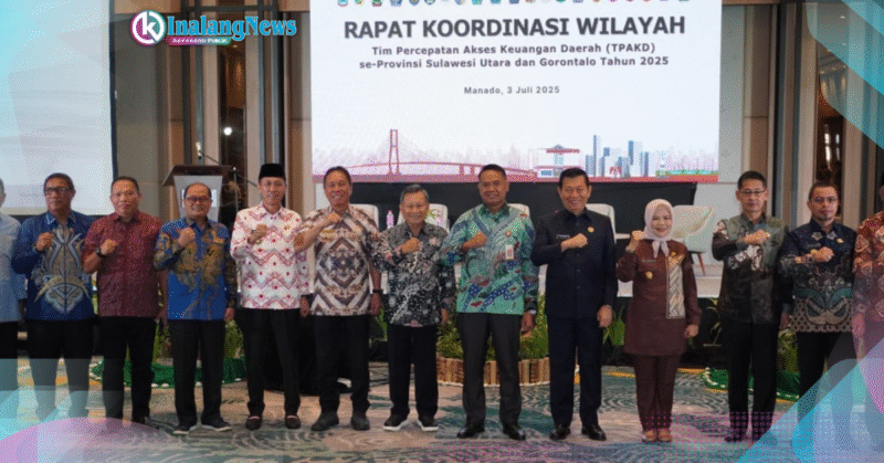 Bupati Bolsel saat mengikuti Rakor TPAKD Pemprov Sulut dan Pemprov Gorontalo.
