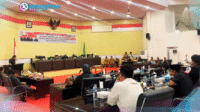 REKOMENPANSUS Penyampaian Rekomendasi Pansus LKPJ DPRD Kotamobagu yang disampaikan Ketua Pansus Royke Kasenda.