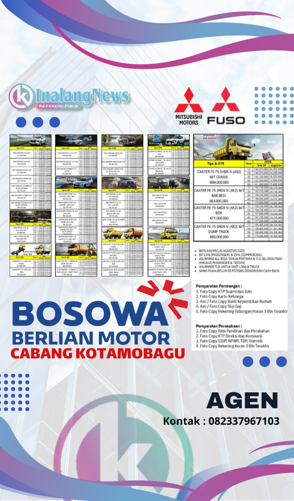 Bosowa Berlian Motor Cabang Kotamobag