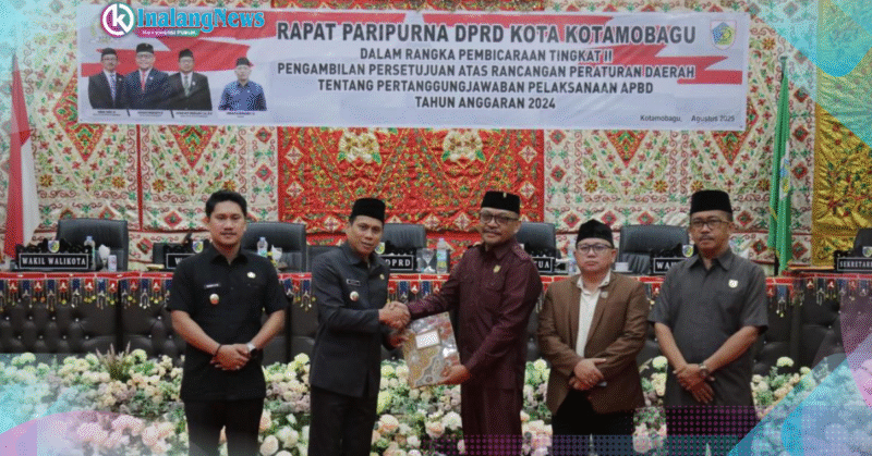 Parpiruna Pembicaraan Tingkat II DPRD Kotamobagu Walikota WEny Gaib dalam Paripurna Pembicaraan Tingkat II Atas Pertangunggjawaban APBD Tahun 2024.
