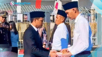 Walikota Kotamobagu Weny Gaib saat memimpin Upcara Remisi Tahanan Rutan Kotamobagu