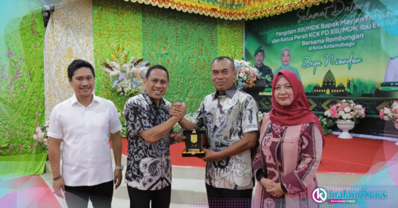 Walikota dan Wakil Walikota bersama Pangdam XIII/Merdeka Sulut,, Mayjen. Suhardi, SIP, agenda kerja di Kota Kotamobagu