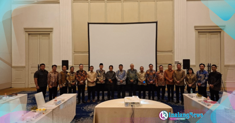 Rakor Lintas Sektor Walikota Kotamobagu Weny Gaib, saat hadir dalam Rakor Lintas Sektor Pembahasan Ranperda revisi RTRW Pemrov Sulut