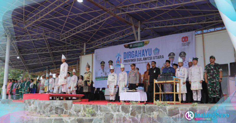 Upacara HUT Sulut Upacara peringatan HUT ke-61 Sulut oleh Pemkot Kotamobagu
