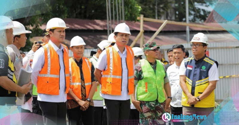 Pasangan Kepala Daerah "The winner" tinjau pekerjaan Proyek Strategis Kotamobagu pembangunan Labkesmas dan Alun - alun Paloko Kinalang