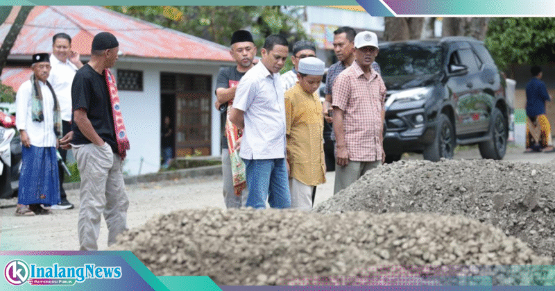 Walikota Weny Meninjau Proyek Jalan Provinsi Walikota Weny saat menyoroti proyek jalan Pemprov Sulut