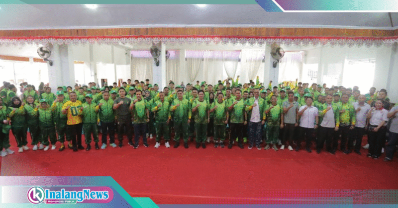 Pelepasan Kontingen Kotamobagu Menuju Porporv Sulut 2025