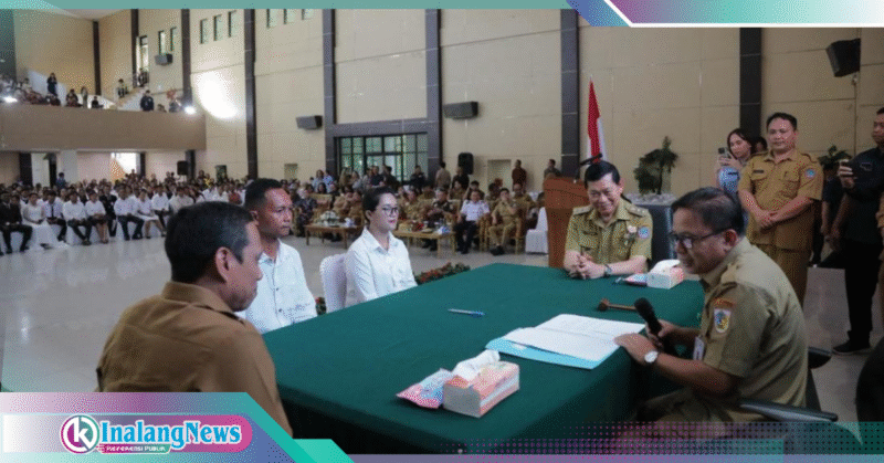 Walikota Weny Gaib menyaksikan perkawinan massal 124 calon pengantin di Sulut yang dilaksanakan Pemprov Sulut