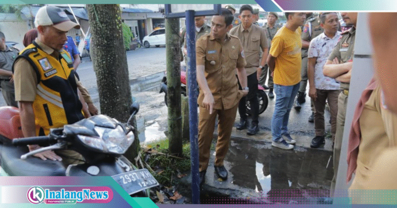 Walikota Kotamobagu Weny Gaib responss cepat kondisi drainase Jalan Kartini atas keluhan warga