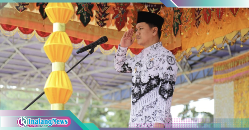 Wakil Walikota Rendy saat memimpin tiga rangkaian upcara hari penting