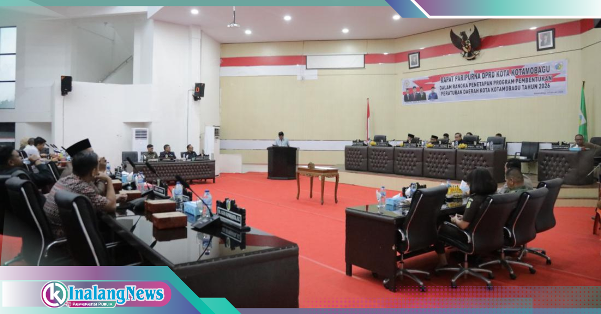 Sambutan Walikota dalam paripurna Porpemperda DPRD Kotamobagu
